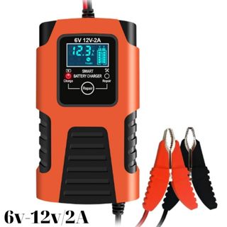  Sạc bình ắc quy 6v 12v 2A 4Ah - 40Ah  tự ngắt phục hồi ắc quy khử sunfat chống ngược cực 