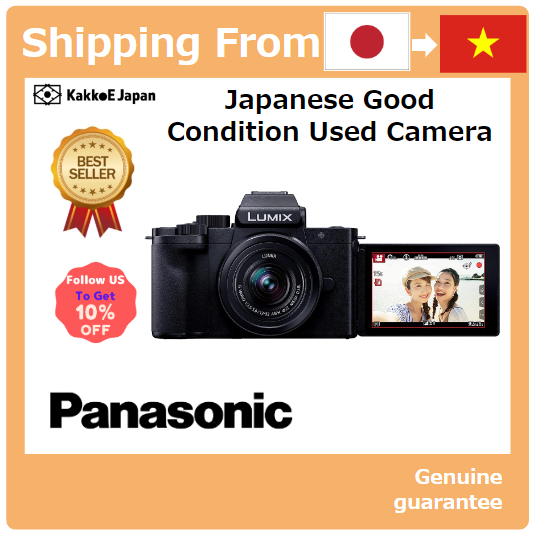 [Máy ảnh đã qua sử dụng tại Nhật Bản] Máy ảnh ống kính không gương lật Panasonic Vlog Lumix G100K Bộ ống kính zoom tiêu chuẩn Màu đen DC-G100K-K [Japan Used Camera] Panasonic Vlog Mirrorless Interchangeable Lens Camera Lumix G100K Standard Zoom Lens Kit B