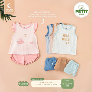 MOON Bộ ba lỗ moon chất petit cho bé trai/bé gái