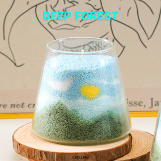 Nến cát thơm handmade Diy Chillme hương năng lượng thư thái - Deep Forest