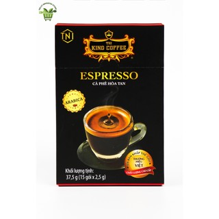 Cà phê hòa tan đen espresso 37.5g - king coffee