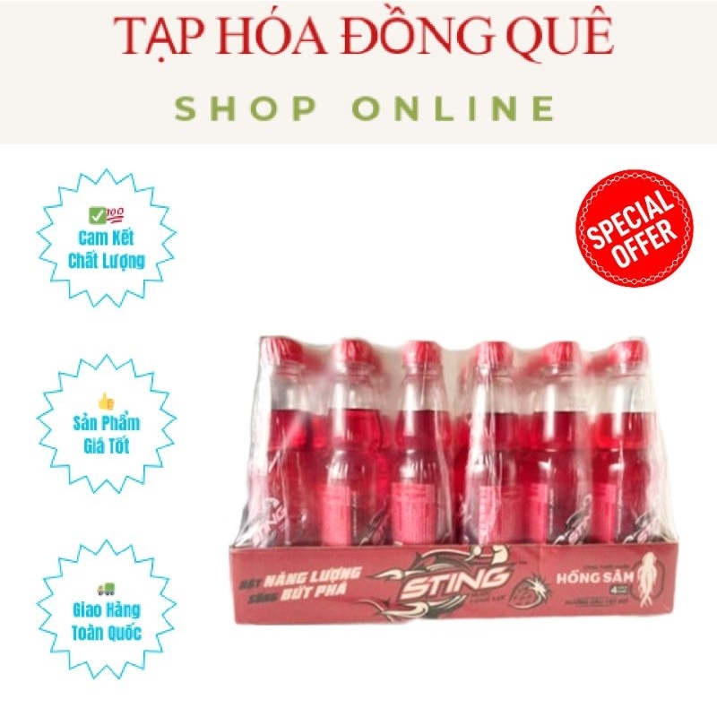 Một Thùng 24 Chai Sting Dâu 330ml