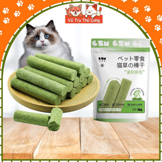  Thanh Cỏ Mèo Mix Thịt Gà Giúp Tiêu Búi Lông  6 thanh  