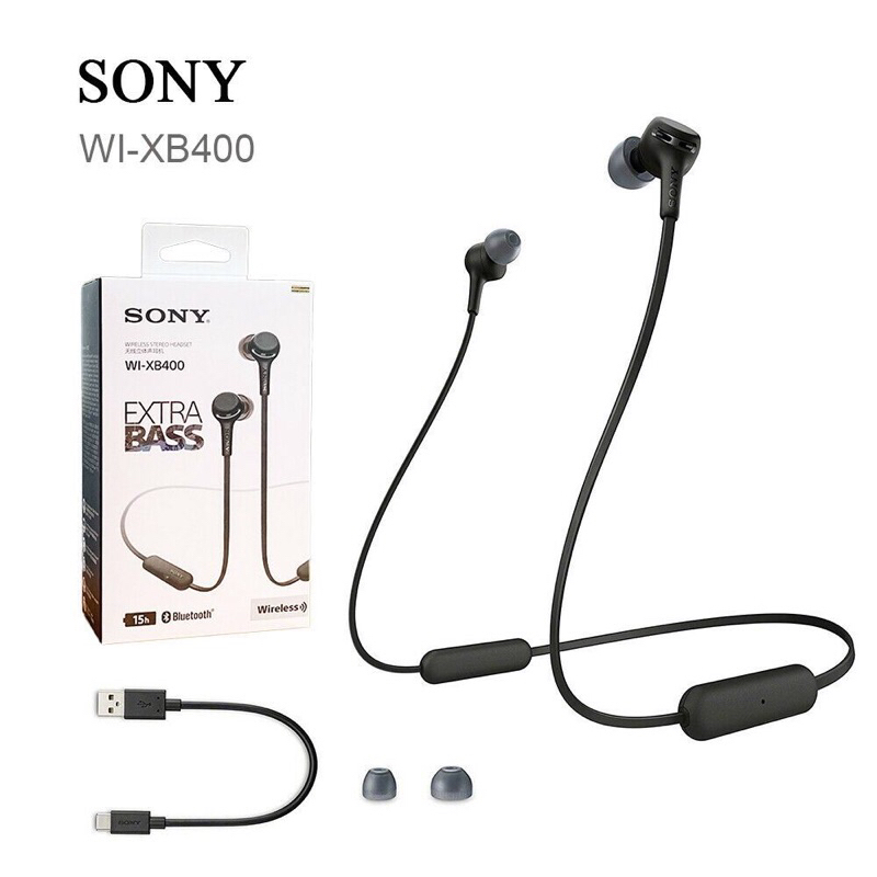 Tai nghe EP Bluetooth Sony Extra Bass WI-XB400 - Hàng Mới Chính Hãng Fullbox