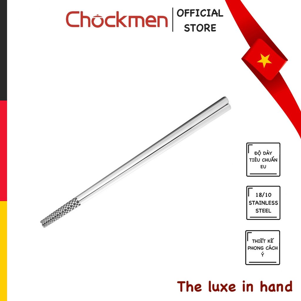 Đũa Inox Chockmen Inox316 Đũa Nấu Ăn Đũa Thép Không Gỉ Thiết Kế Chống Trơn Trượt