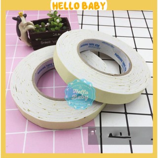 Băng dính xốp hai mặt dùng trang trí tiện lợi ( 2 loại Vàng và Xanh )