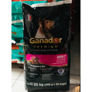 Thức ăn cho chó hạt ganador 400g*50 gói vị cá hồi 20kg-truongphatpetfood