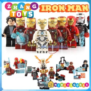 Đồ chơi Xếp hình Người sắt Iron man gồm Tony Stark - Avengers Marvel nhà máy Minifigures SY1121