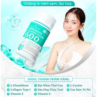 Viên Uống Nám Trắng Da Glutathione 600 Dr Lacir Hạn Chế Lão Hoá Da