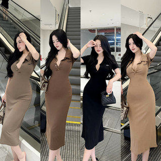 Siêu phẩm váy body cotton cổ đức
