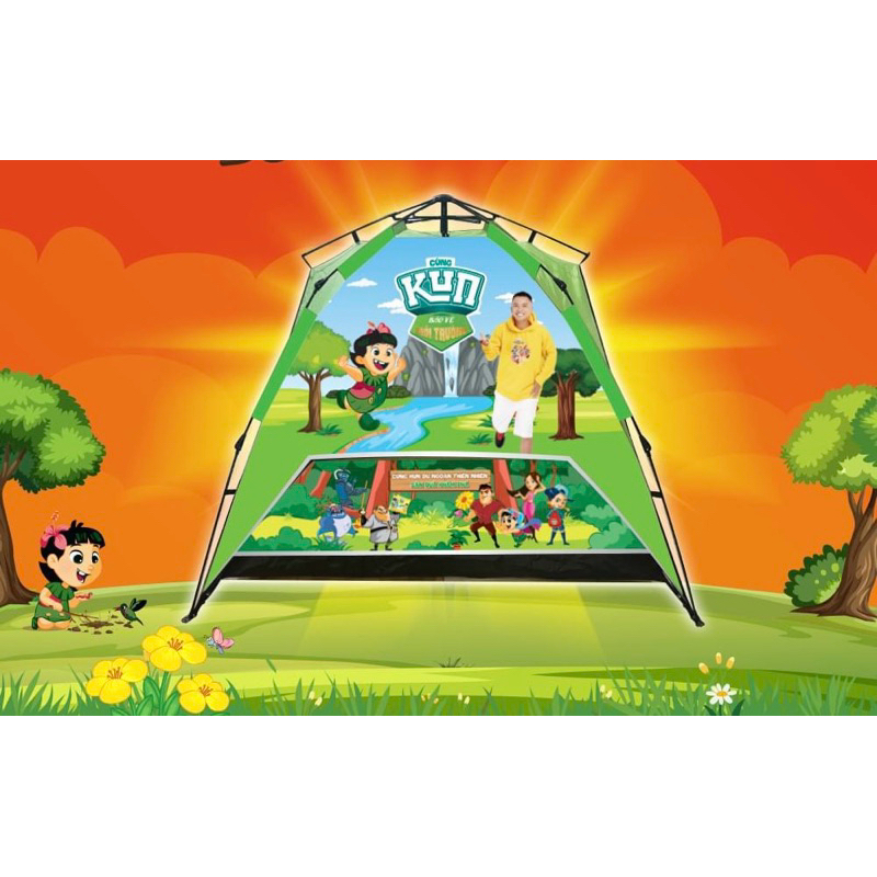 Lều kun quà tặng từ sữa Kun, lều du lịch dã ngoại