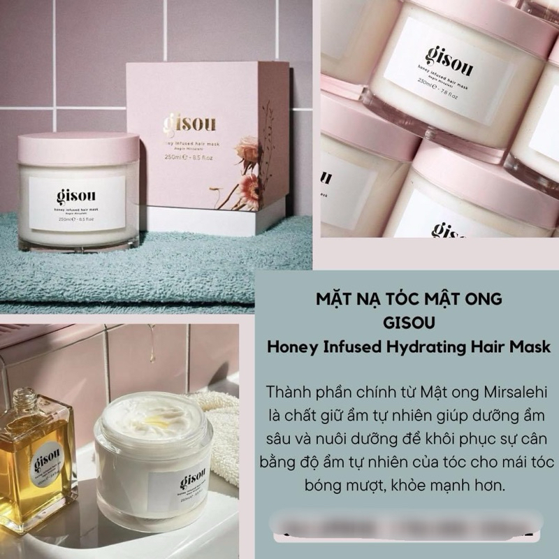 Mặt nạ phục hồi tóc Gisou Mini Honey Infused Hair Mask 25ml full box