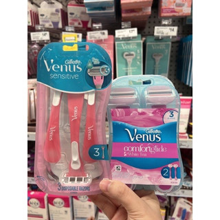 Set 2 dao cạo cho nữ có đầu bơ venus - gillette white tea venus spa