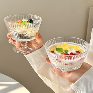 Ly thủy tinh có chân 255ml, ly đựng kem, ly uống cocktail trong quán cà phê, quán bar, pub-Maydecor