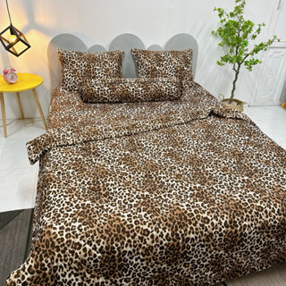 Bộ ga gối thun lạnh mẫu Beo Nâu đủ kích cỡ may theo yêu cầu / chăn ga gối Minh Anh