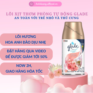 Lõi Hương Thay Thế Máy Xịt Thơm Phòng Tự Động Glade Hương Anh Đào ,Xịt thơm phòng tự động 9 mùi thay thế