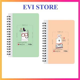 Sổ lò xo dot grid mc.ple 3445 / sổ dotgrid 140 trang a5 maple định lượng 100gsm, độ trắng 82% iso
