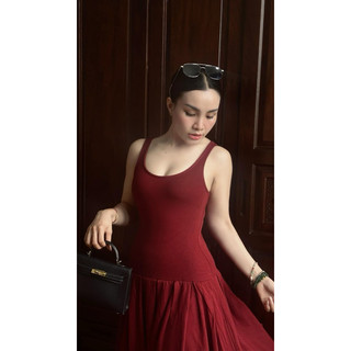 BASIC - ĐẦM XOÈ THUN XẾP LY
