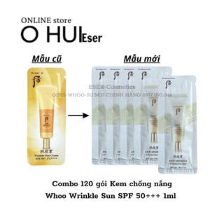 Combo khách sĩ 120 gói kem chống nắng chống nhăn whoo vàng _ESERsample
