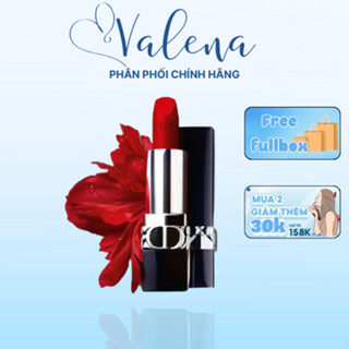 Son Dior Rouge Velvet chính hãng fullbox chính hãng son lì lâu trôi mềm mịn mướt môi VALENA