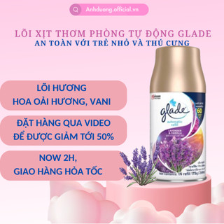 Lõi thay thế máy xịt thơm phòng tự động glade , xịt thơm phòng tự động hương lavender vani