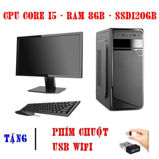 Bộ máy tính i5 Ram 8GB | SSD 120GB | Màn hình 19 inch chơi game mượt.