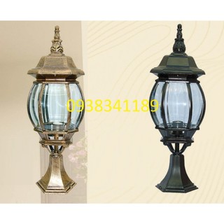 Đèn trụ cổng gắn đầu cột ngoài trời - kèm bóng