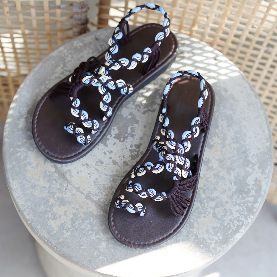 Giày Sandal nữ boho đi biển dạo phố