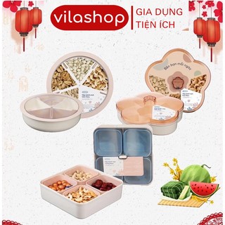 Hộp Mứt, Khay Đựng Mứt - Đựng Bánh Kẹo, Hạt Dưa Nhựa Cao Cấp