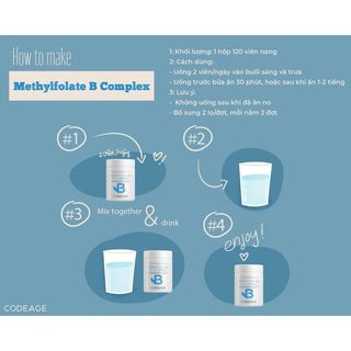 [CODE AGE] Viên bổ não Codeage Methylfolate B Complex