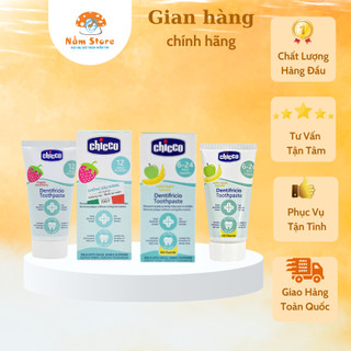 Kem đánh răng nuốt được Chicco cho bé từ 6 tháng, tuýp 50ml