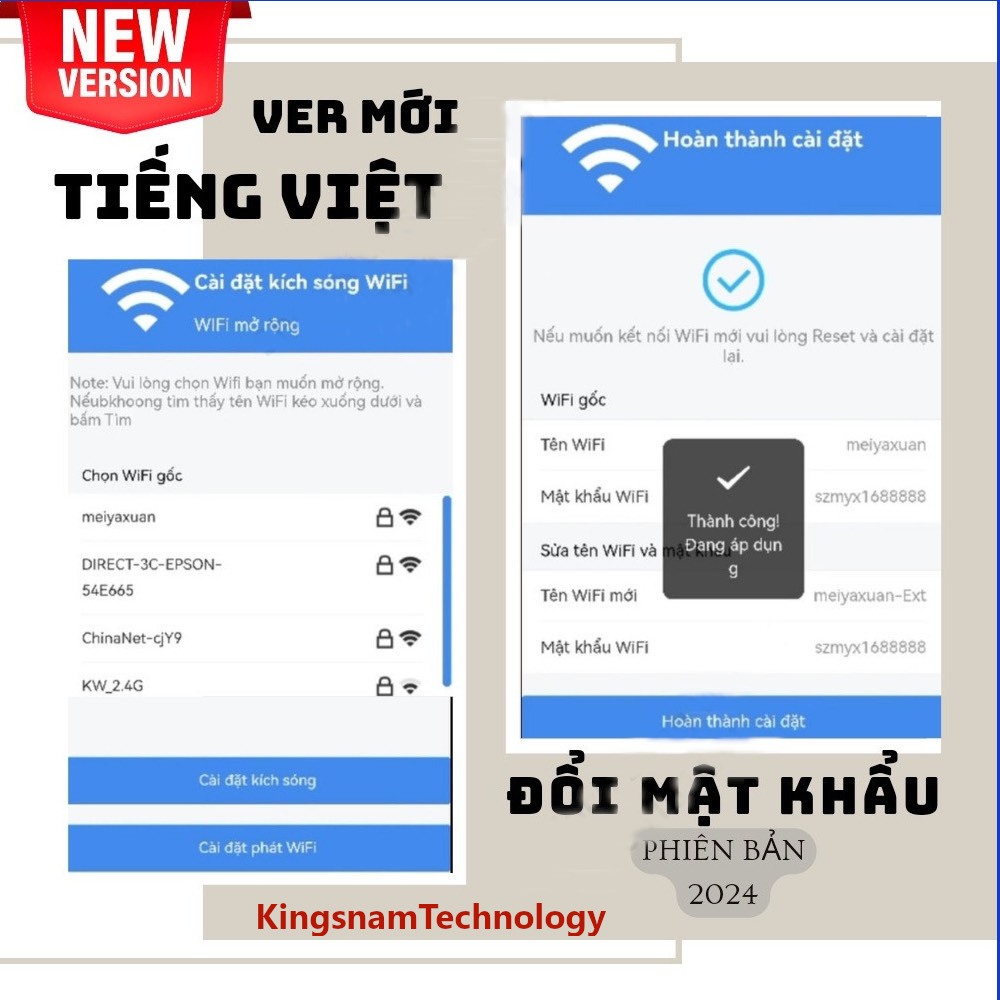 Kích sóng Wifi 4 râu tốc độ cao 300Mbs đổi mật khẩu gốc Mở rộng vùng phủ sóng Có cả phát Wifi từ dây Lan 1200Mbs | BigBuy360 - bigbuy360.vn