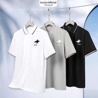 Áo Polo Nam cổ bẻ Gozin Official thun basic cộc tay vải cá sấu cotton phong cách trẻ trung chuẩn form nhiều màu