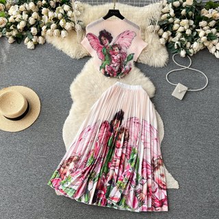 #4827 [Sẵn một số màu] Set thời trang nữ Quảng Châu họa tiết bắt mắt siêu mê có size siêu xinh