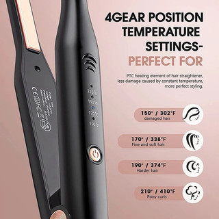 Máy ép tóc mini 2in1, máy duỗi tóc, 13mm, cả nam và nữ