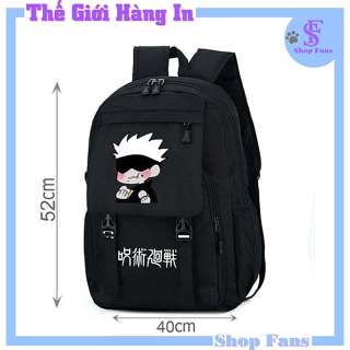 [ Hàng cao cấp đựng vừa laptop] Balo đi học Jujutsu Kaisen - balo Anime in hình Gojo Satoru mẫu mới 2024