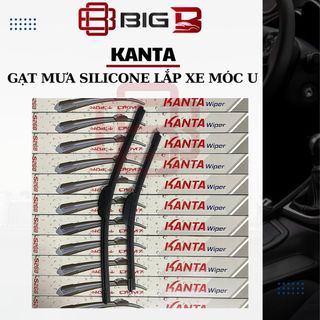 Gạt Mưa Silicone KANTA Nhật Bản -CHÍNH HÃNG- Cần Gạt Nước Ô Tô Xe Móc U, Gạt Trước Sau, Êm Sạch Bền BIG B STORE