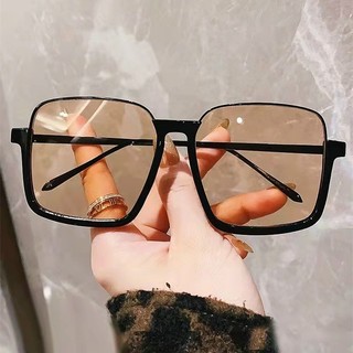 Kính Râm Nữ Chống Nắng Thời Trang Ánh Cam Dáng Vuông Cổ Điển Khung Kim Loại Chắc Chắn - CAM VUÔNG