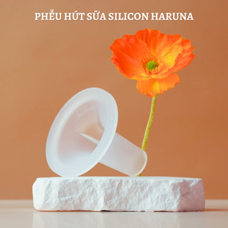 Phễu hút sữa silicon Haruna an toàn, không BPA, massage êm ái không đau rát thiết kế đủ size