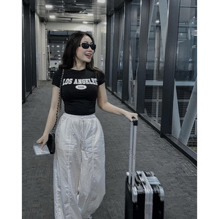 𝐁𝐥𝐨𝐨𝐦𝐢𝐧𝐠𝐨𝐫𝐝𝐞𝐫 - Áo crotop slim fit (sẵn xanh M)