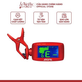 Tuner/ máy lên dây guitar, bass, chromatic, ukulele aroma at-200 - hàng chính hãng