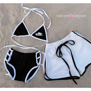 Set bộ đồ bơi 3 chi tiết sịn sò cho bé gái- bikini đi biển đi bơi cho bé