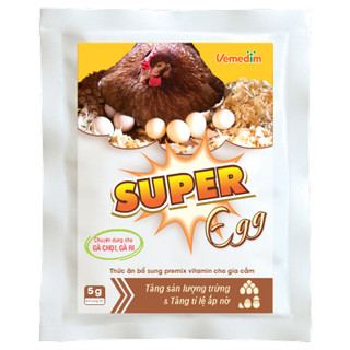 Super egg gói 5g tăng sản lượng trứng và tỷ lệ ấp nở cho gà chọi - Bibopetcare