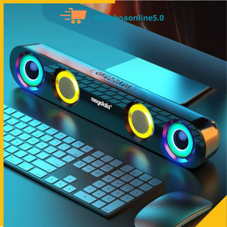 Loa bluetooth/ aux 3.5 mogolala led rgb, bass mạnh, âm thanh 360 độ, pin trên 5h kèm dây aux 3.5.