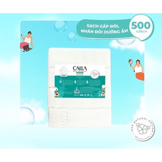 Bông tẩy trang làm sạch da Bông Bạch Tuyết Calla Sạch Sâu 500Gr