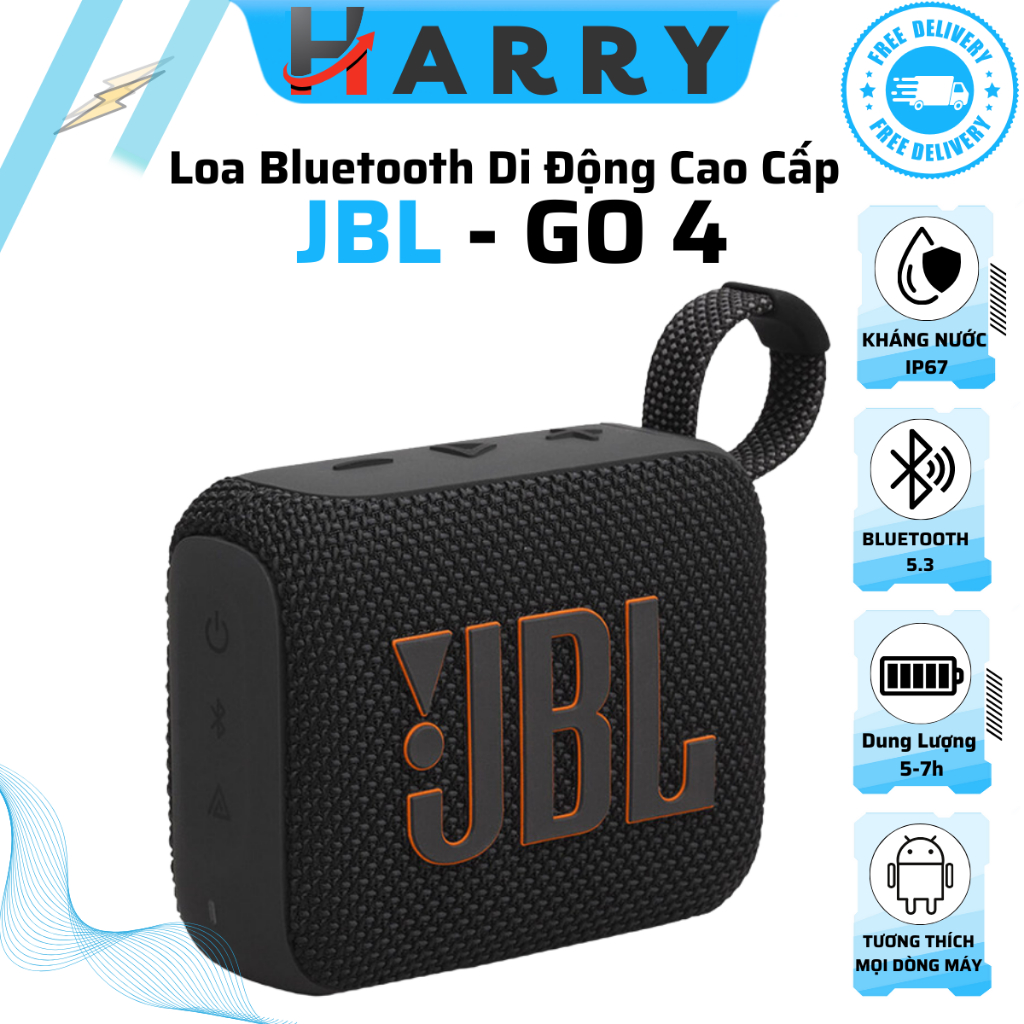 Loa Bluetooth Không Dây JBL Go 4 Nhỏ Gọn Tiện Lợi Chống Nước IP67 - Chơi Nhạc 5H - Bluetooth 5.1 - Bass Căng | BigBuy360 - bigbuy360.vn