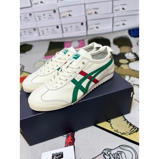 Giày tiger ontis xanh lá đỏ giày onitsuka tiger mexico 66 ‘white green’ dl408-1684 hottrend 2023 giày tiger mexico mới