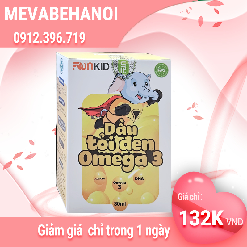 Dầu Tỏi Đen Omega3 Cho Bé