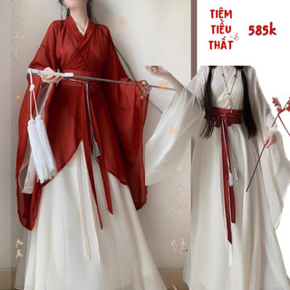 Hán phục cổ trang vạt chéo lĩnh la ( sẵn )