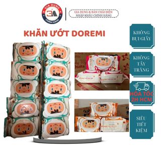 Thùng 10 gói khăn ướt không mùi baby wipes 125 tờ mềm mịn, an toàn cho da